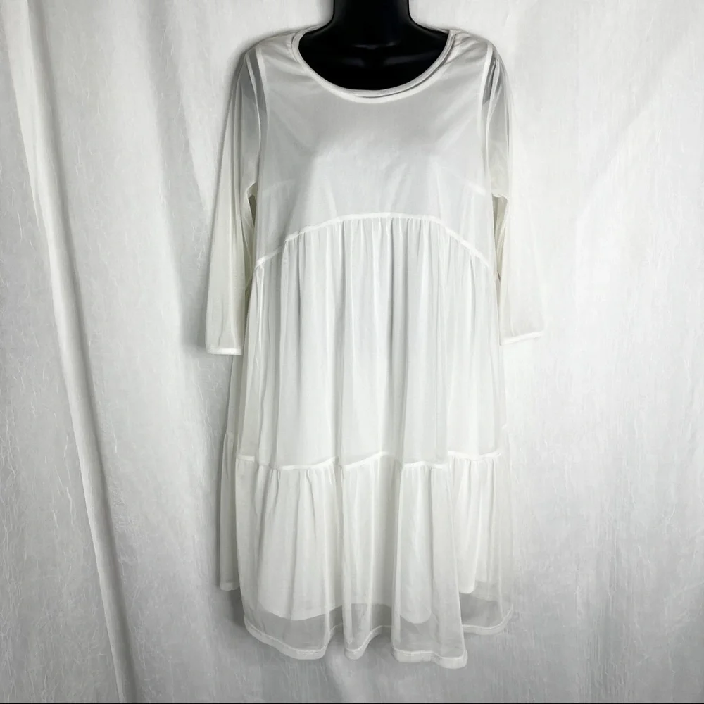 ASOS Bluebelle Maternity Tiered Ruffle Swing Dress - Picture 5 of 13